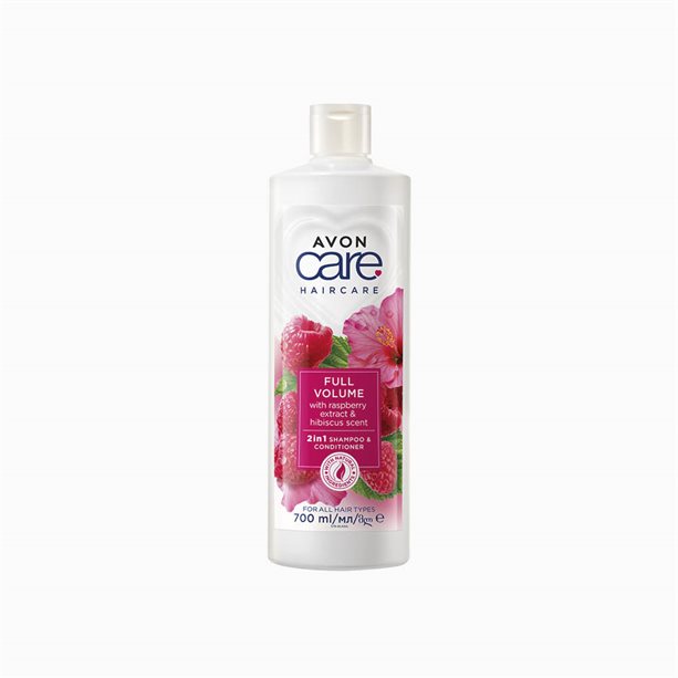 2-in-1 Shampoo e Balsamo Full Volume con Estratto di Lampone al Profumo di Ibisco | Avon