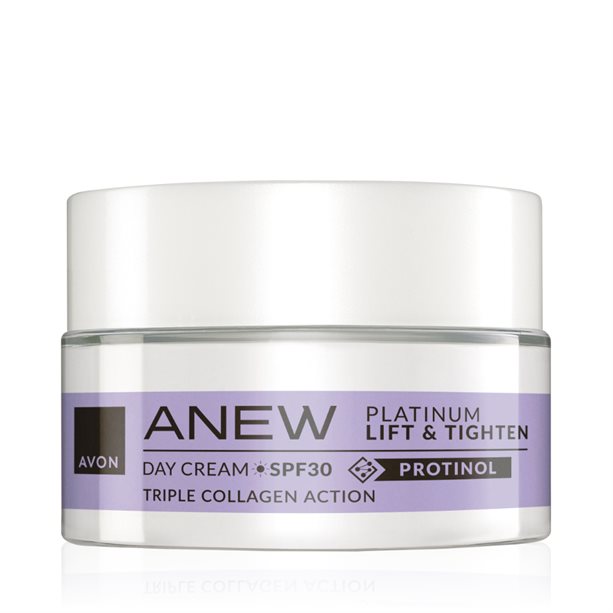 Crema giorno liftante e rassodante Anew Platinum SPF30 in formato prova, con azione anti-età e protezione solare. - 38 | Avon