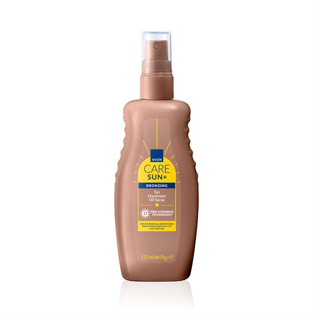 Olio spray abbronzante SUN+ BRONZING per il corpo che esalta e intensifica l'abbronzatura, rendendo la pelle luminosa e dorata. - 6 | Avon