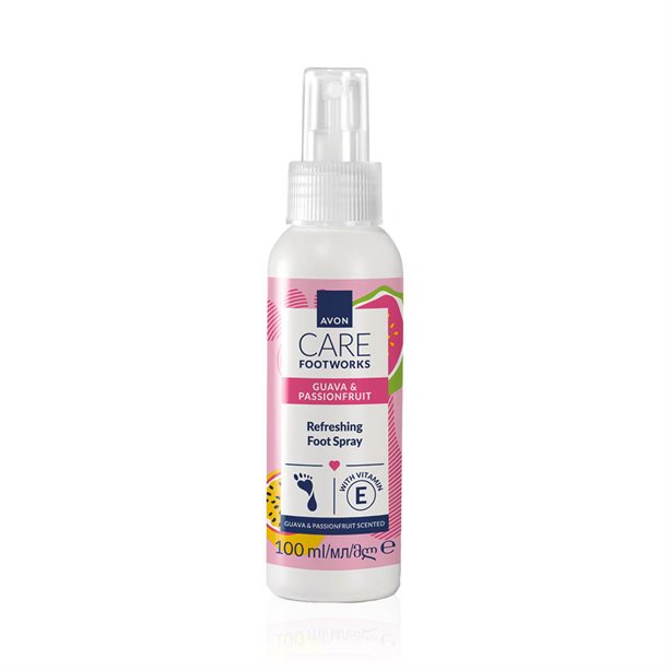 Avon Spray Rinfrescante per Piedi al Profumo di Guava e Frutto della Passione