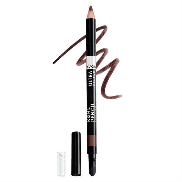 Matita eyeliner kohl Ultra Colour True Black con applicatore sfumino integrato per un trucco occhi intenso e seducente. - 0 | Avon