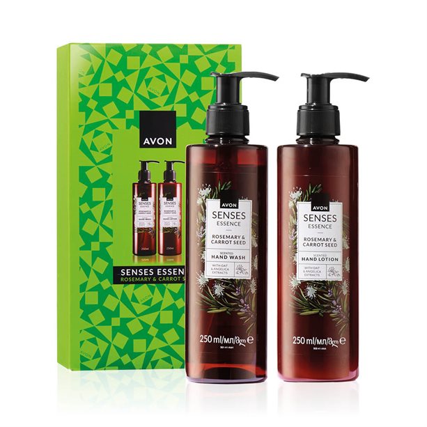Set Regalo Rosmarino e Semi di Carota Essence Senses | Avon Set Regalo Rosmarino e Semi di Carota Essence Senses | Avon