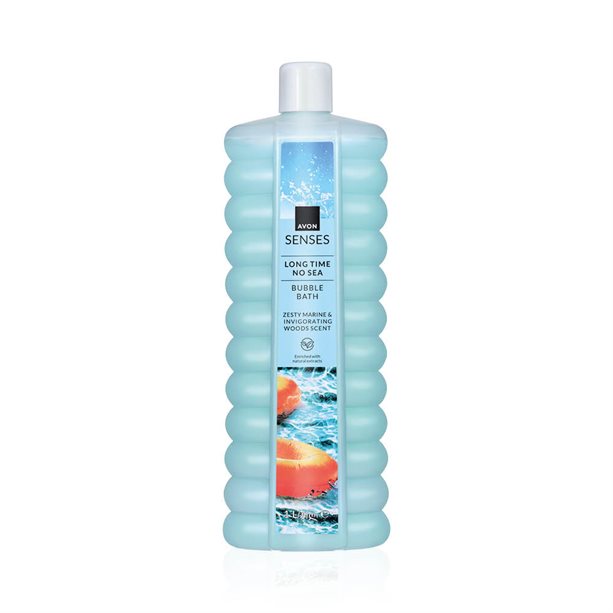 Bagnoschiuma Long Time No Sea da 1 litro con fragranza marina fresca e oceanica, formula emolliente e idratante per una pelle morbida e vellutata. - 12 | Avon