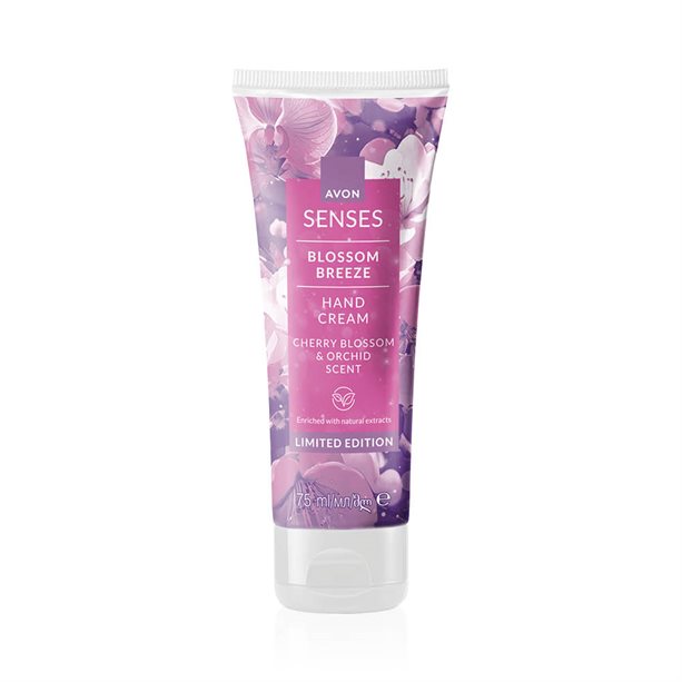 Crema mani Avon Blossom Breeze con essenze floreali di ciliegio e orchidea, in confezione da 75ml, per un trattamento idratante intenso e un assorbimento veloce. - 25 | Avon