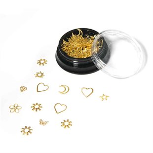 Gemme per unghie effetto metallizzato