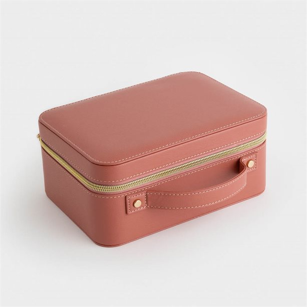 Beauty Case Luxury con specchietto illuminato e scomparti interni per organizzare trucchi e skincare, ideale per appassionati di bellezza. - 4 | Avon