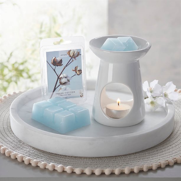 Brucia Essenze In Ceramica A Forma Di Erba Delle Pampas - Diffusore Per Oli Essenziali Con Acqua - 4