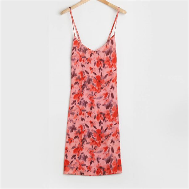 Sottoveste in satin con stampa floreale esclusiva, scollatura a V e bretelle incrociate regolabili, ideale per un abbigliamento da notte elegante e confortevole. - 5 | Avon