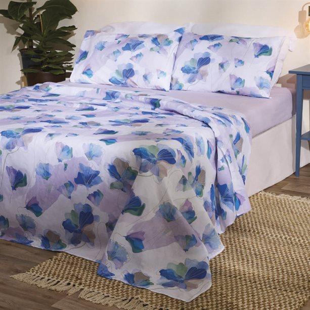 Completo letto 1 piazza e mezza Abstract Blue | Avon Completo letto 1 piazza e mezza Abstract Blue | Avon