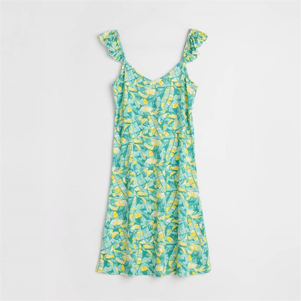 Avon Camicia da Notte con Spalline Volants Tropical