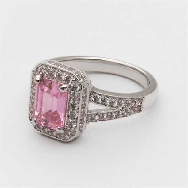 Anello Nori placcato in platino con pietra centrale in zirconia cubica trasparente, un gioiello elegante e brillante che esalta ogni abbigliamento. - 6 | Avon