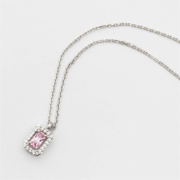 Collana Nori placcata platino con pietra cubic zirconia trasparente, gioiello elegante e raffinato per ogni occasione. - 5 | Avon