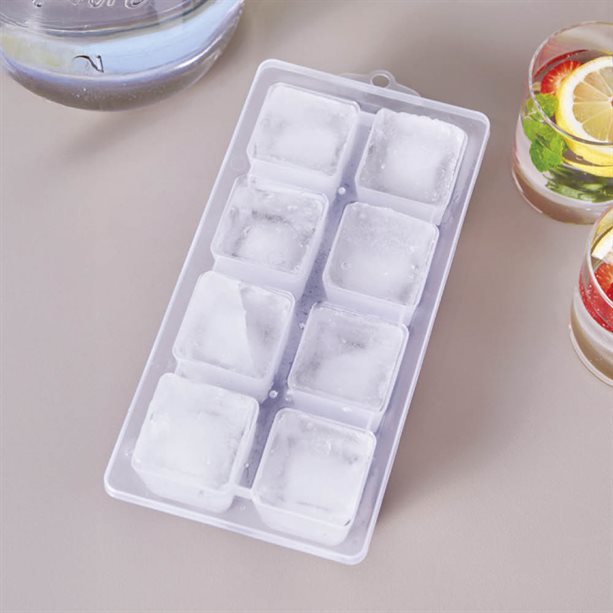 Stampino per ghiaccio versatile in plastica resistente e silicone flessibile, con base per agevole rimozione, produce cubetti 5x5x5 cm ideali per bevande. - 11 | Avon