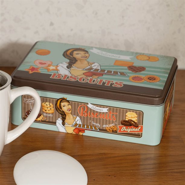 Contenitore latta retrò | Avon Contenitore latta retrò | Avon