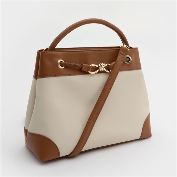 Borsa Alba elegante e versatile in toni neutri, perfetta come handbag, tracolla o shoulder bag, con design raffinato e minimal. - 5 | Avon
