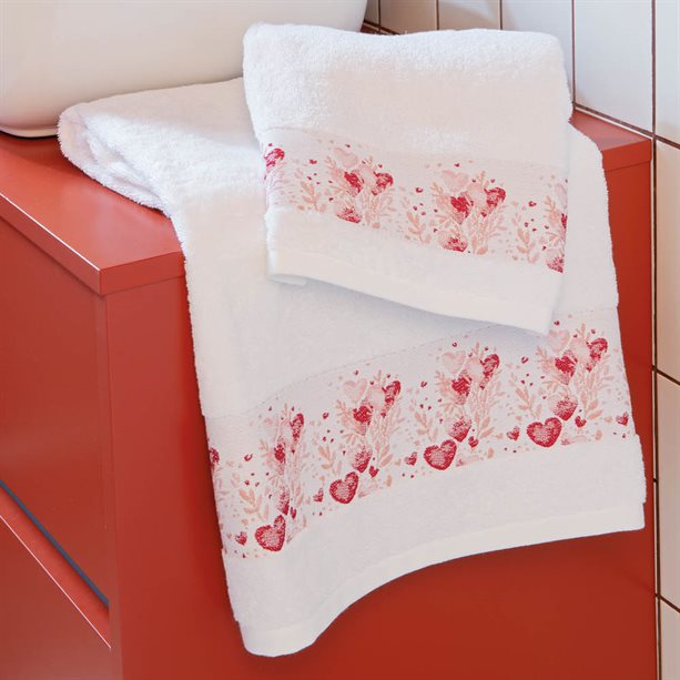 Avon Set di 2 asciugamani Romantique