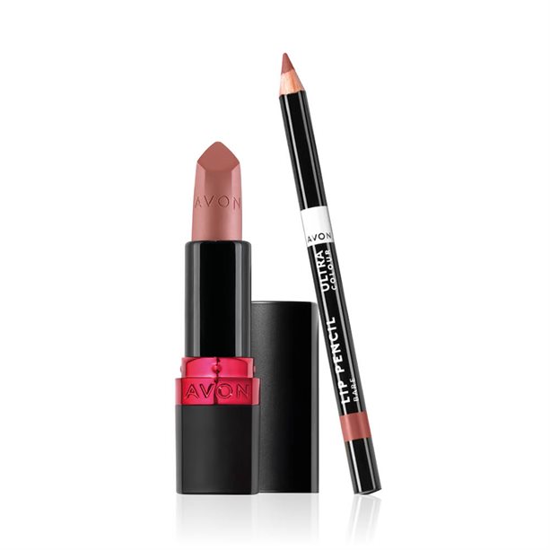 Rossetto Ultra Matte nella tonalità Berry Blast, parte del Set Labbra Nude + Bare, con finitura opaca e colore intenso. - 18 | Avon