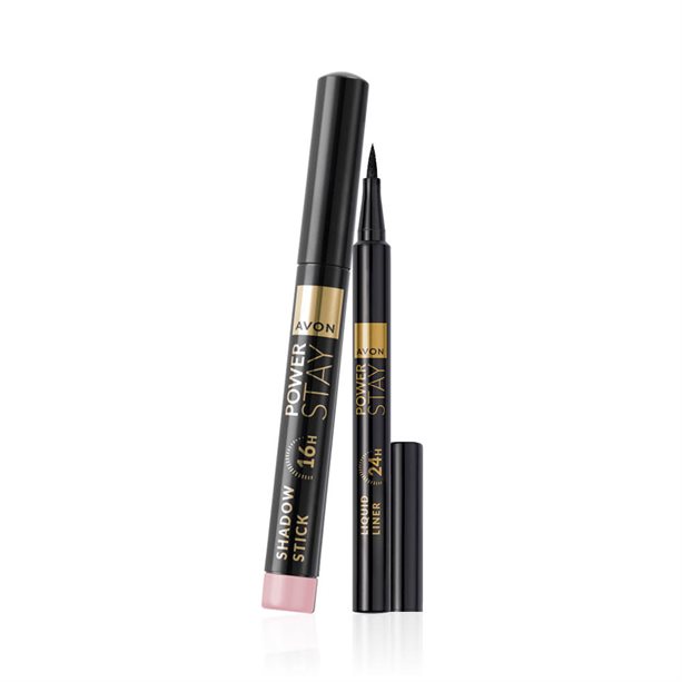 Set di 2 Eyeliner + Matita Ombretto (Lavender Glow) | Avon Set di 2 eyeliner e matita ombretto Power Stay in tonalità Lavender Glow, ideale per un look occhi audace e duraturo. - 3 | Avon