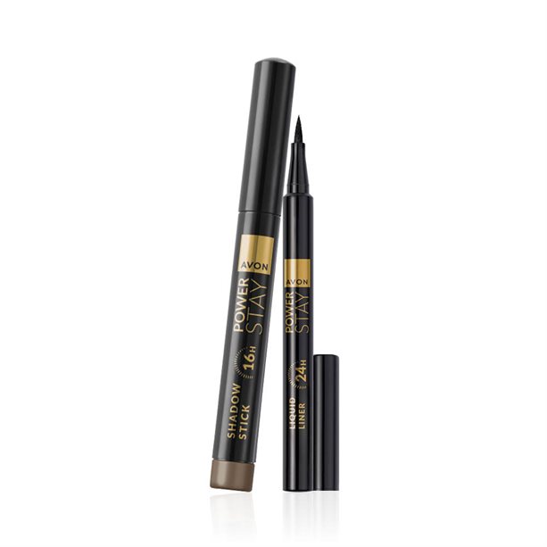 Set di 2 Eyeliner + Matita Ombretto (Smokey Olive) | Avon Set 2 eyeliner e matita ombretto Smokey Olive Power Stay per un look occhi audace e duraturo. - 22 | Avon