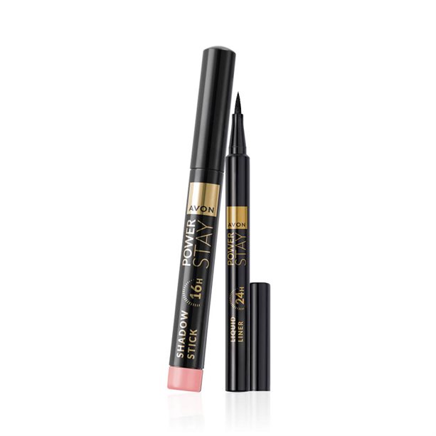 Set di 2 Eyeliner + Matita Ombretto (Blushing Pink) | Avon Set 2 eyeliner e matita ombretto Blushing Pink, duo occhi rosa opaco e eyeliner waterproof lunga tenuta per trucco vivido e definizione precisa. - 9 | Avon
