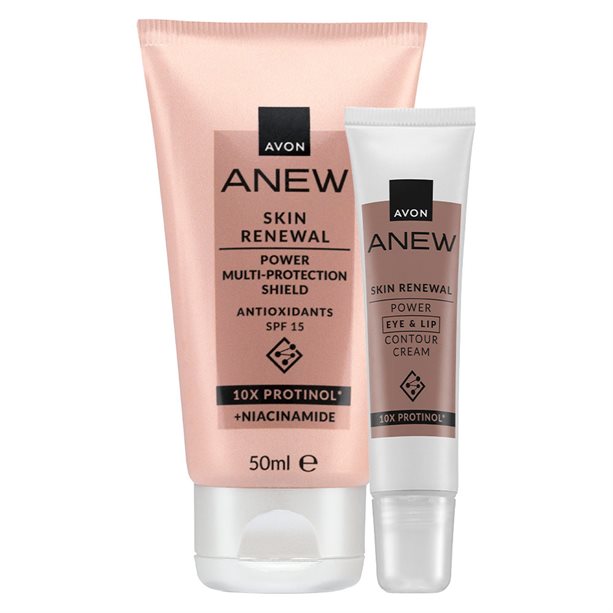 Set Anew con crema contorno occhi e labbra e crema multi protettiva per idratazione, levigatezza e protezione della pelle. - 3 | Avon
