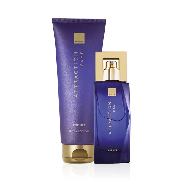 Set Avon Attraction Game per Lei, composto da Eau de Parfum e Lozione Corpo, con fragranza seducente e intrigante per donna. - 20 | Avon