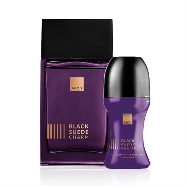 Avon Set di 2 Black Suede Charm