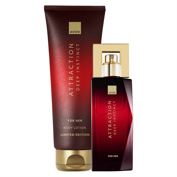Set Attraction Deep Instinct per Lei, elegante Eau de Parfum e crema corpo da donna, fragranza avvolgente e magnetica. - 6 | Avon