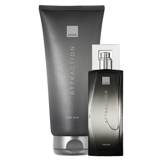 Set Avon Attraction Per Lui con eau de toilette da 75 ml e detergente corpo/capelli da 200 ml, profumo legnoso e ambrato con note di zenzero e legni affumicati. - 19 | Avon