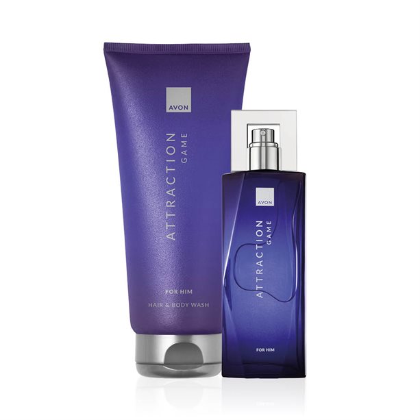 Set Avon Attraction Game per Lui con Eau de Toilette legnosa e orientale e cioccolato fondente, in confezione da due pezzi. - 3 | Avon