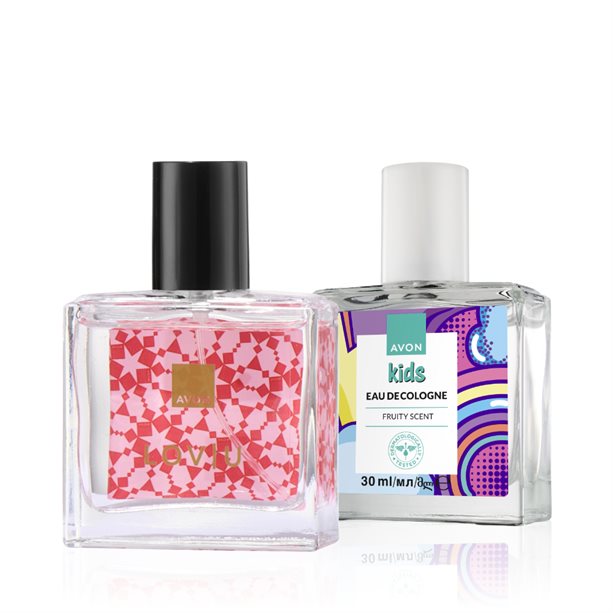 Set regalo Lov U con Eau de Cologne Fruity, un'elegante confezione che celebra l'amore e la complicità con note fruttate e un'essenza dolce e romantica. - 14 | Avon