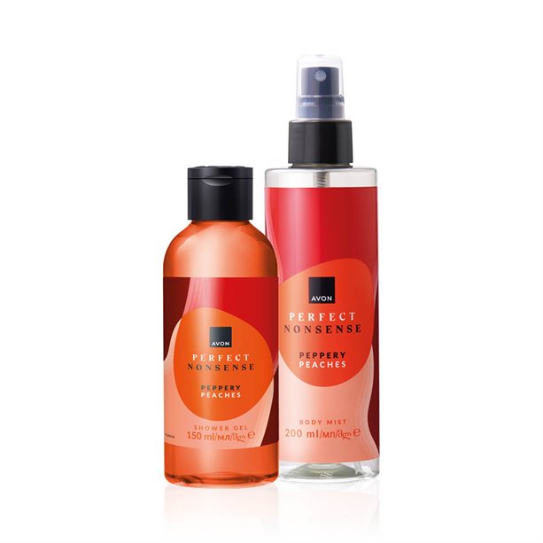 Set di 2 Perfect Nonsense Peppery Peaches | Avon Set di 2 Perfect Nonsense Peppery Peaches | Avon