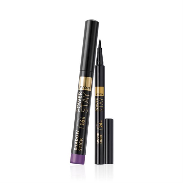 Set di 2 Eyeliner + Matita Ombretto (Rich Plum) | Avon Set 2 eyeliner e matita ombretto Rich Plum, trucco occhi 24h con eyeliner ultra opaco e matita Prugna Ricca resistente all'acqua. - 21 | Avon