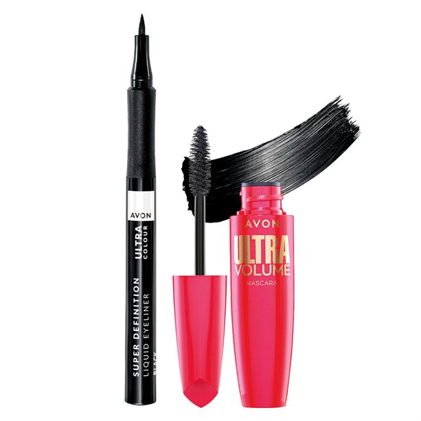 Set Eyeliner Super Definition + Mascara Ultra Volume | Avon Set Eyeliner Super Definition + Mascara Ultra Volume | Avon