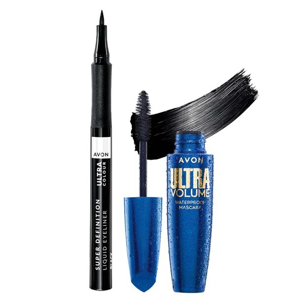 Set Eyeliner Super Definition + Mascara Ultra Volume Waterproof | Avon Set Eyeliner Super Definition + Mascara Ultra Volume Waterproof | Avon