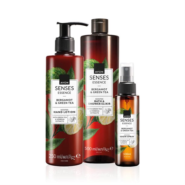 Set di 3 al Bergamotto e Tè Verde - 38 | Avon
