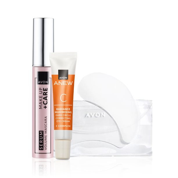 Set Sguardo Radioso Blackest Black, kit completo per cura e make-up occhi, illumina e definisce il contorno occhi con eleganza. - 9 | Avon