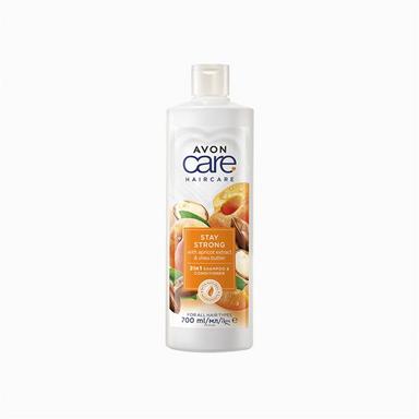 2-in-1 Shampoo e Balsamo Stay Strong con Albicocca e Burro di Karité | Avon