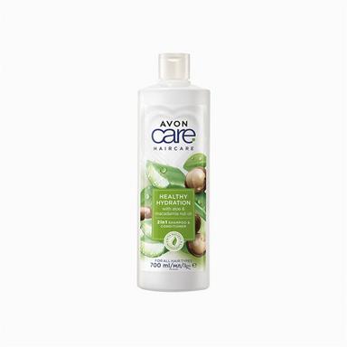 2-in-1 Shampoo e Balsamo Healthy Hydration con Aloe Vera e Olio di Noce di Macadamia | Avon