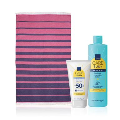 Set Crema Solare SPF50 + Lozione Rinfrescante + Telo | Avon