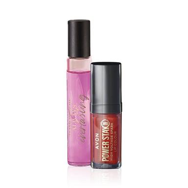 Set di 2 Spray da Borsetta + Tinta Labbra Scarlet Flame | Avon
