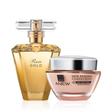Set di 2 Rare Gold + Crema Viso | Avon