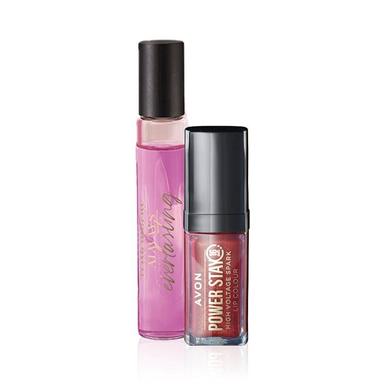 Set di 2 Spray da Borsetta + Tinta Labbra Russet Shock | Avon