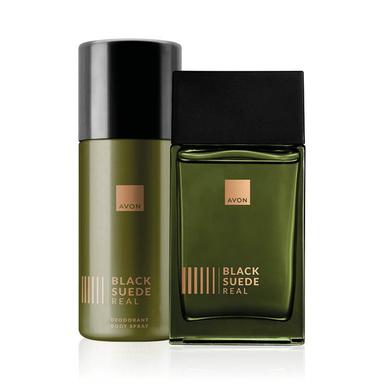 Set Di 2 Black Suede Real | Avon