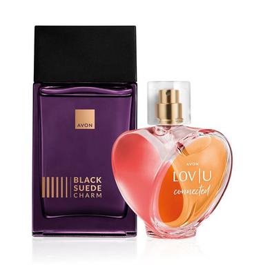 Set Lov U Connected + Black Suede Charm | Avon