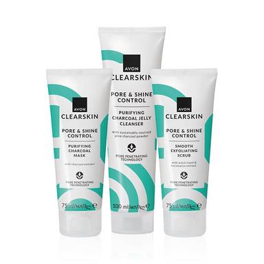 Set di 3 Pore & Shine Control Clearskin | Avon