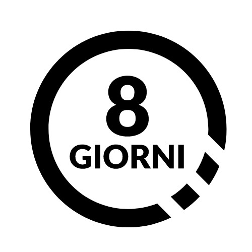 Lunga tenuta fino a 8 giorni