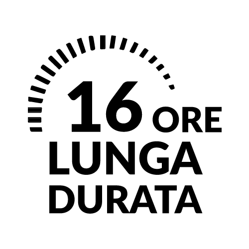 Lunga tenuta fino a 16 ore